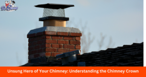 Dr Sweep inspecting a chimney crown for damage in Warren, MI.